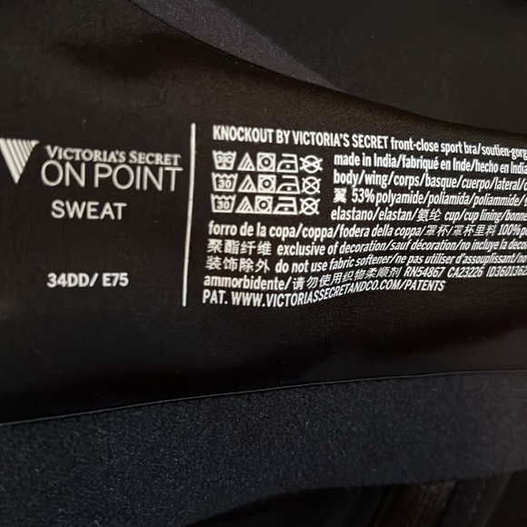 NEW VICTORIA'S SECRET Knockout Front-Close Sports Bra size 34DD - Picture 4 of 4
